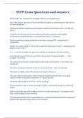 TCFP Exam Questions and answers