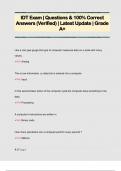IDT Exam &vert; Questions & 100&percnt; Correct  Answers &lpar;Verified&rpar; &vert; Latest Update &vert; Grade  A&plus; 