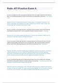 Peds- ATI Practice Exam A