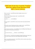 USPS Sales & Services Associate Training - 2024 class edition Exam Questions With 100&percnt; Correct Answers