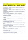INP402 Exam Questions With Answers Latest Updated 2024&sol;2025 &lpar;100&percnt; Verified Answers&rpar;
