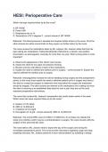 HESI&colon; Perioperative Care Questions & answers
