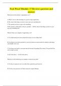 Fool Proof Module 17 Review question and answer 