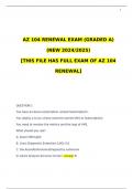 AZ 104 RENEWAL EXAM &lpar;GRADED A&rpar; &lpar;NEW 2024&sol;2025&rpar; &lbrack;THIS FILE HAS FULL EXAM OF AZ 104 RENEWAL&rsqb;