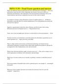 INFO 3130 - Final Exam question and answer 