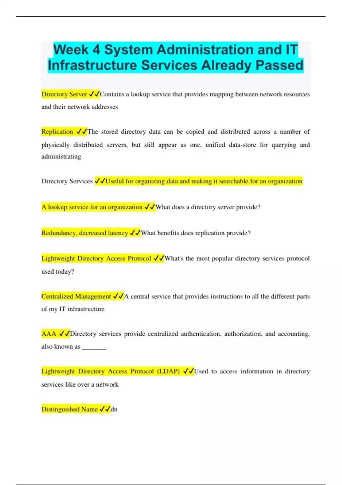 Week 4 System Administration And It Infrastructure Services Already