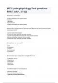 WCU pathophysiology final questions PART 3 (Ch. 37-52) Questions & answers