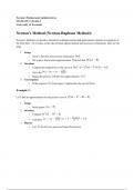 Newton’s Method and Antiderivatives Math1241 Calculus I
