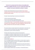 STATE OF COLORADO MOTOR VEHICLE DEALER BOARD MASTERY EXAMINATION 2024&vert; ACTUAL EXAM QUESTIONS AND CORRECT DETAILED ANSWERS&vert; ALREADY PASSED