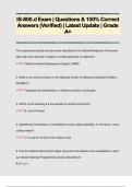 IS-800&period;d Exam &vert; Questions & 100&percnt; Correct  Answers &lpar;Verified&rpar; &vert; Latest Update &vert; Grade  A&plus;