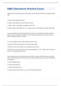 EMS Operations Practice Exam Questions And Answers