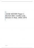 AQA  GCSE HISTORY Paper 1 Section B/D:	Conflict and tension in Asia, 1950–1975  INSERT FOR JUNE 2023