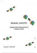 CAS3701 ASSIGNMENT 3 SOLUTION 2024 (19/04/2024)
