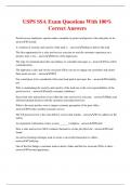 USPS SSA Exam Questions With 100&percnt; Correct Answers