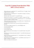 Usps SSA Training Exam Questions With 100&percnt; Correct Answers