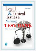 Test Bank for Legal & Ethical Issues in Nursing, 7th Edition by Ginny Wacker Guido
