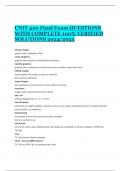 CNIT 420 Final Exam QUESTIONS WITH COMPLETE 100&percnt; VERIFIED SOLUTIONS 2024&sol;2025