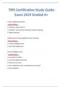 TIPS Certification Study Guide Exam 2024 Graded A+