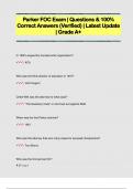 Parker FOC Exam &vert; Questions & 100&percnt;  Correct Answers &lpar;Verified&rpar; &vert; Latest Update  &vert; Grade A&plus;