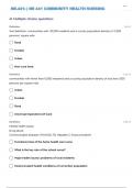 NR 441 COMMUNITY HEALTH NURSING TEST 1 WITH COMPLETE SOLUTIONS