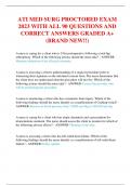 ATI MED SURG PROCTORED EXAM  2023 WITH ALL 90 QUESTIONS AND  CORRECT ANSWERS GRADED A&plus;  &lpar;BRAND NEW&excl;&excl;&rpar;