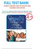 Test Bank for Wongs Nursing Care of Infants and Children 12th Edition Hockenberry (2024),9780323776707 Chapter 1-34 Complete Guide.