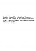 Solution Manual For Principles of Corporate Finance 14th Edition By Richard Brealey Stewart Myers Franklin Allen and Alex Edmans, Complete Chapters 1-33 2024-2025.
