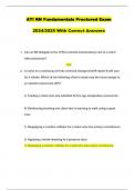 ATI RN Fundamentals Proctored Exam 2024/2025 With Correct Answers