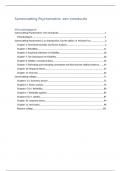 Samenvatting boek en college aantekeningen 3.5C psychometrie: een introductie 