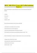 BSNC 1020 FINAL Exam with Verified solutions&vert; Rated A&plus;