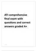 ATI Nutrition Proctored Exam latest with questions and correct answers grade A+