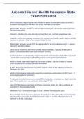 Arizona Life and Health Insurance State Exam Simulator&period;