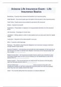 Arizona Life Insurance Exam - Life Insurance Basics&period;