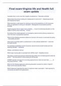 Final exam-Virginia life and Health full exam update&period;