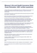 Missouri Life and Health Insurance State Exam Simulator- 200&plus; written questions