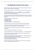 Air Methods Critical Care exam
