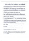 NSG 6435 Final solution guide 2023