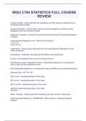 WGU C784 STATISTICS FULL COURSE REVIEW