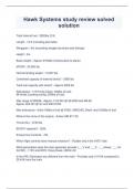 Hawk Systems study review solved solution&period;