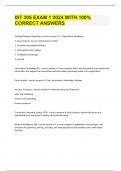 IST 305 EXAM 1 2024 WITH 100&percnt; CORRECT ANSWERS