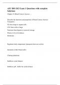 ASU BIO 202 Exam 1 Questions with complete Solutions
