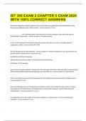 IST 305 EXAM 2 CHAPTER 5 EXAM 2024 WITH 100&percnt; CORRECT ANSWERS