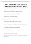 PHIL 235 Practice Exam Questions  with Correct Answers 100&percnt; Solved