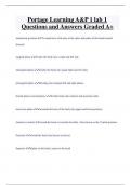 Portage Learning A&P 1 lab 1 Questions and Answers Graded A&plus;