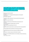 ASU BIO 181: EXAM 2 QUESTIONS WITH COMPLETE 100% VERIFIED SOLUTIONS 2024/2025