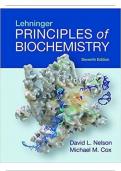 Test Bank for Lehninger Principles of Biochemistry 7th Edition by Nelson (complete, questions/answers/rationales) | Lehninger Principles of Biochemistry 7th Edition Nelson Test Bank Latest Update 2024