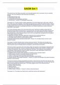 SAEM Set 1 Exam Questions 2023&sol;2024
