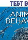 Test Bank - Animal Behavior 12th Edition by John Alcock, Linda Green, Paul Nolan, Stefanie Siller & Dustin Rubenstein - Complete, Elaborated and Latest Testbank.All (1-14) Chapters included and Updated-Enhanced Edition