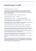 Maryville exam 1 nur620 Questions and Answers  2024