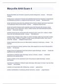 Maryville AHA Exam 4 Questions and Answers Graded A